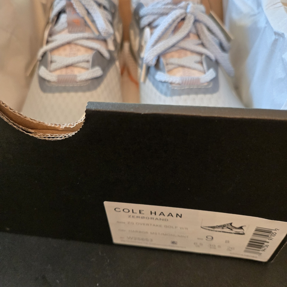 Cole Haan Gray and Orange Athletic Shoes - Picture 6 of 7